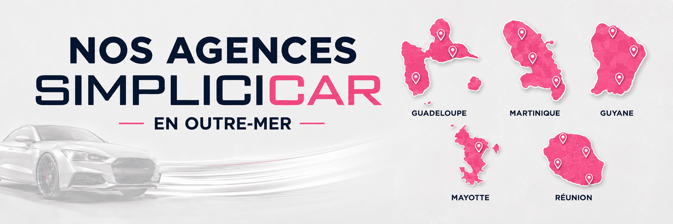 Agence Simplicicar en Outre Mer : achat et vente de véhicules d'occasion